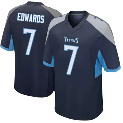 Youth Game Mike Edwards Tennessee Titans Navy Jersey