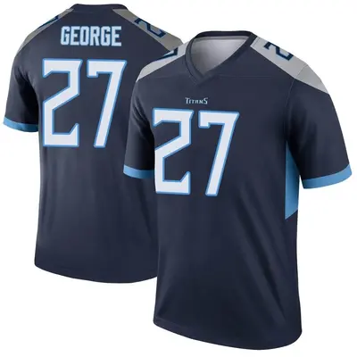 Youth Legend Eddie George Tennessee Titans Navy Jersey