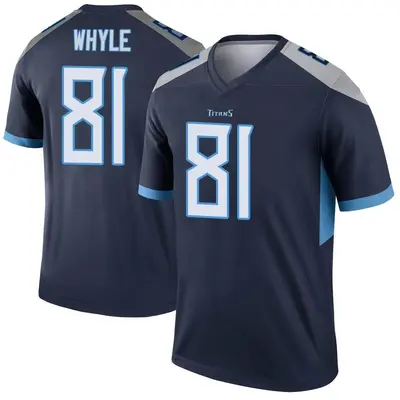 Youth Legend Josh Whyle Tennessee Titans Navy Jersey