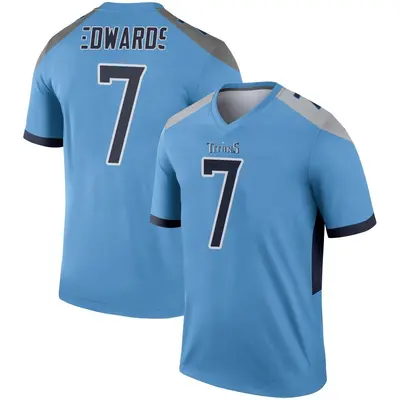 Youth Legend Mike Edwards Tennessee Titans Light Blue Jersey