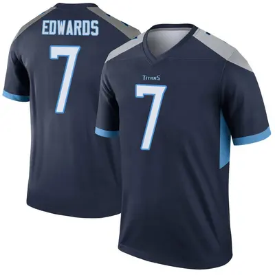 Youth Legend Mike Edwards Tennessee Titans Navy Jersey